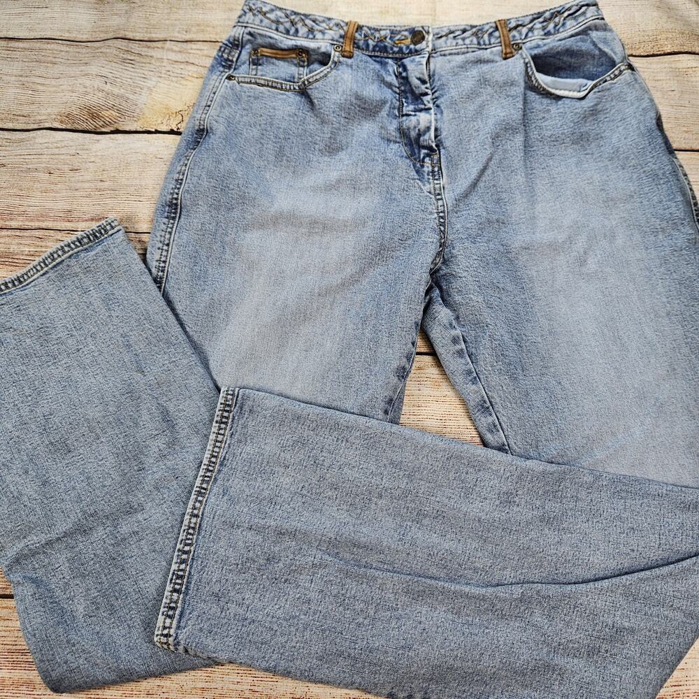 Vintage The Territory Ahead Jeans Women 12 Blue Straight Medium Wash High Rise